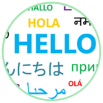 ESL - English as a Second Language Program - a graphic of ways to say hello in different languages